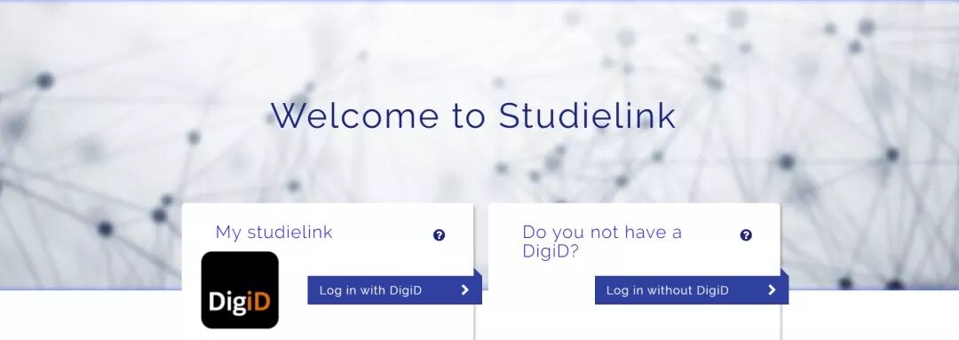 荷兰官方网申系统Studielink