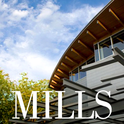 米尔斯学院 logo